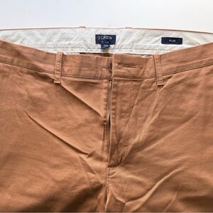 J. Crew Men's Chinos in Warm Brown Slim Fit flex 36x30